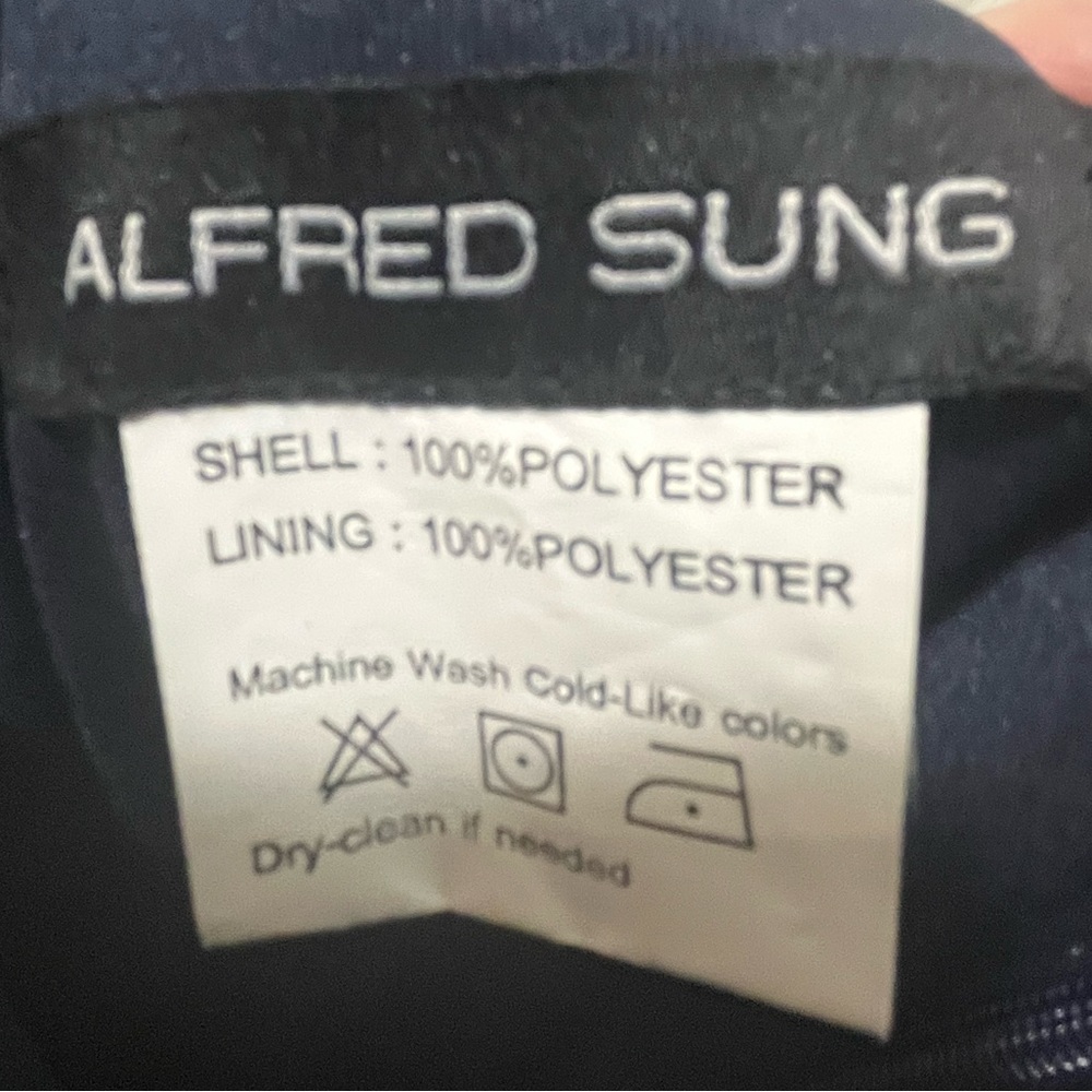 Midnight Blue Alfred Sung Gown - Picture 2 of 5